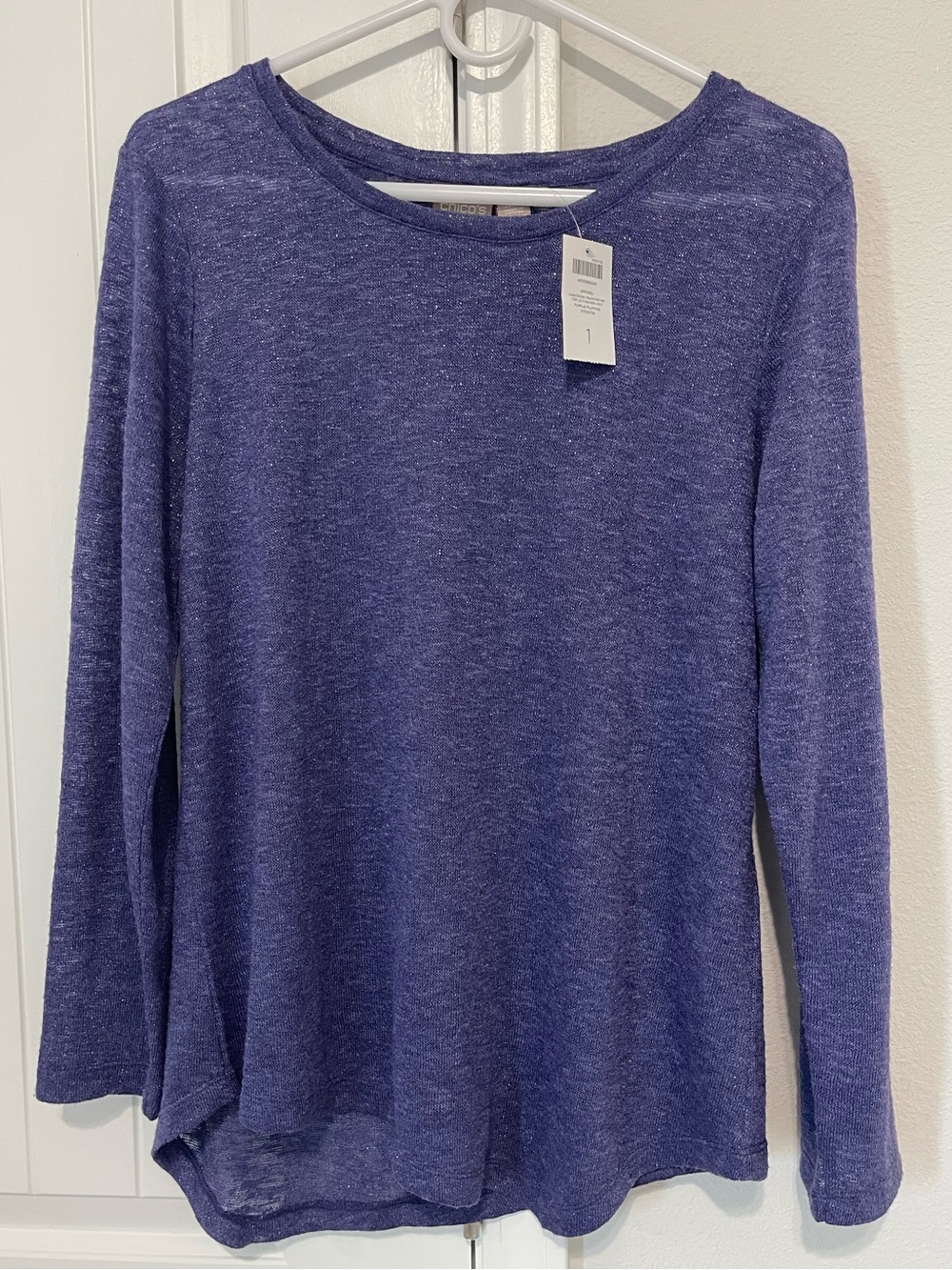 Chico’s Luca Scoop Asymmetrical Knit Top